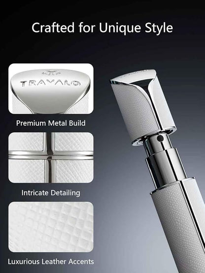 Travalo AQUA Perfume Travel Refillable Bottle, Bottom Filling Fragrances Perfume Atomizer, Mini Cologne Dispenser, Portable Sprayer for Women Men, Gift