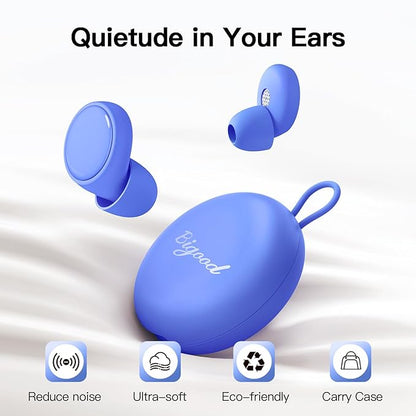 Ear Plugs for Sleeping Noise Cancelling, 45dB Noise Reduction Earplugs for Sleep, Concert, Snoring, Parenting & Noise Sensitivity Relief, Hearing Protection Reusable Earplugs with 8 Soft Tips Blue