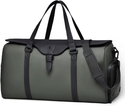 Travel Bag for Men Women, Duffle Bags for Travel with Shoe Compartment Weekender Overnight Carry On Bag with Dry Wet Separated Pocket Personal Item Bag for Gym Trip Workout