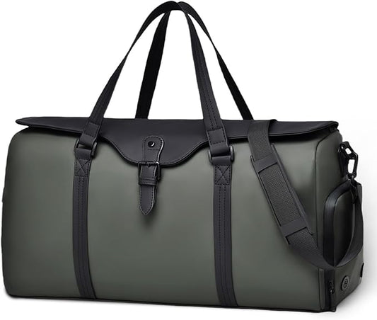 Travel Bag for Men Women, Duffle Bags for Travel with Shoe Compartment Weekender Overnight Carry On Bag with Dry Wet Separated Pocket Personal Item Bag for Gym Trip Workout