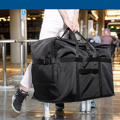 Arxus Large Duffel Bag, Waterproof Carry on Weekend Overnight Storage Bag over Luggage for Airline, Travel, Camping, Moving