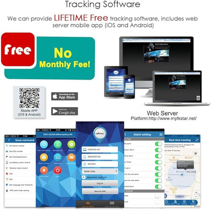 TKSTAR GPS Tracker for Vehicles Hidden Magnetic Real Time Car GPS Tracker Waterproof Tracking Device for Motorcycle Trucks with Anti Theft Alarm TK905