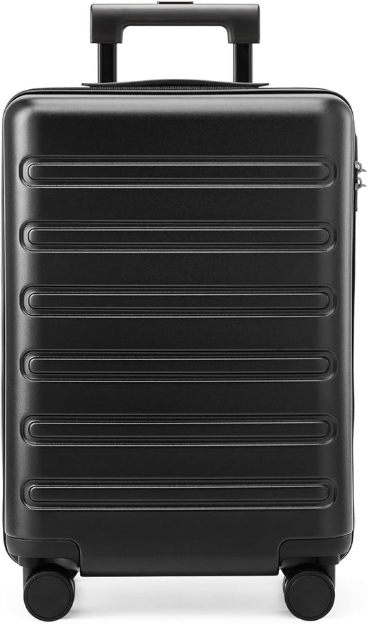 NINETYGO Large Checked Luggage 28 Inch, Checking In Luggage with Smooth Spinner Wheels, Expandable, Hard Shell PC+ABS Suitcase, Lightweight Travel Luggage, TSA Approved (Black, Andes)