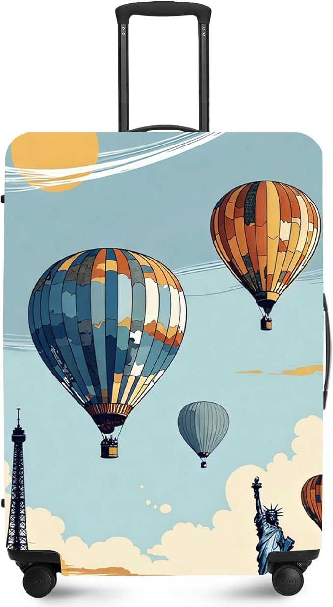 ANNA QUEEN Travel Luggage Cover Suitcase Protector Suitcase Cover Anti-Scratch,Stretchable Bag Cover Washable Durable Polyester with Elastic Hem with Zipper Closure