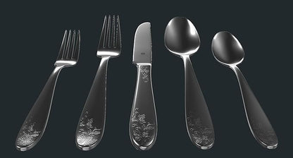 Modern Silverware Set, 18/10 Stainless Steel Flatware, Mirror Finish, Dishwasher Safe, Elegant Cutlery for Home and Dining, Built to Last (60-Piece, Imperial)