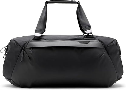 Peak Design Travel Duffel, Extra-Wide Single Zip Access, Weatherproof Shell, 4 External Pockets, Fits Packing Cubes & Camera Cubes, Ideal for Weekend Trips, Versatile Duffel Bag for Travel