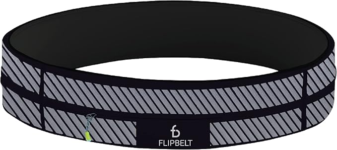 FlipBelt Zipper Running Belt, Waist Pack for Fitness and Running, US Company