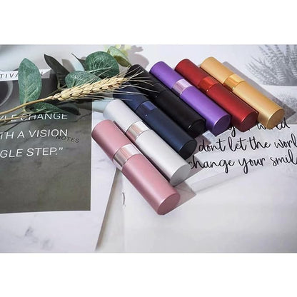 Lil Ray 8ml Portable Mini Perfume Atomizer(7 PCS) Refilable Empty Small Spray Bottle with Lifting Nozzle for Travel, Pocket Cologne Sprayer (7 Colors)