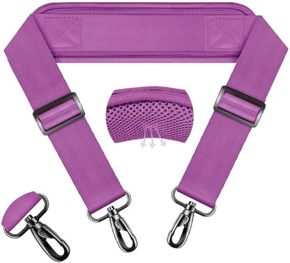 ZINZ 74" Shoulder Strap with Fixed Pad and Dual Balanced Buckles，Purple