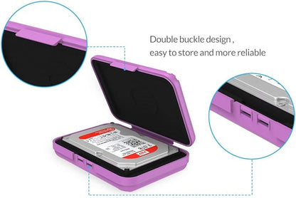 ORICO External Hard Drive Case for 3.5 Inch HDD/SSD 5 Packs Portable Hard Drive Carrying Protective Storage Box Anti-Static and Shockproof (Multicolor)-PHX5C