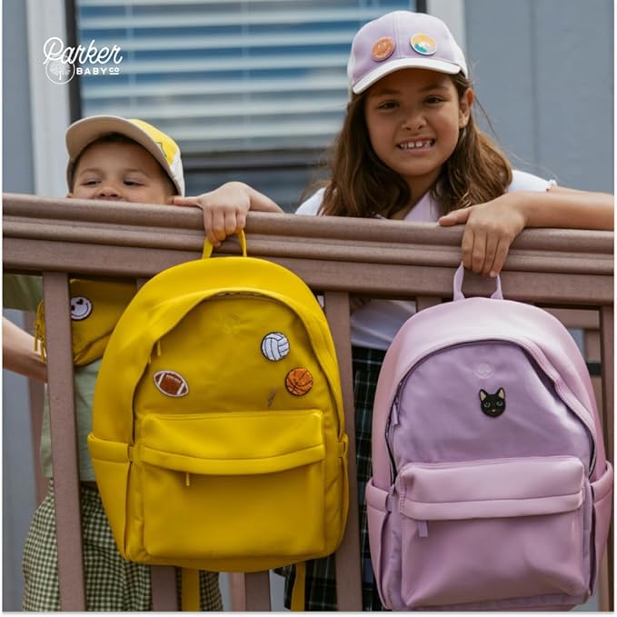 Parker Kids Backpack | Tear-Resistant & Comfortable School & Travel Backpack for Kids with Patch Customization