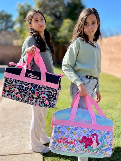 Personalized Kids 18 Inch Duffel Bag for Sports, Travel and Sleepover - Pets