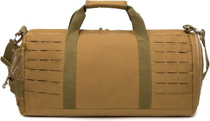 QT&QY 40L Military Tactical Duffle Bag For Men Sport Gym Bag Fitness Tote Travel Duffle Bag Training Workout Bag With Shoe Compartment Basketball Football Weekender Bag