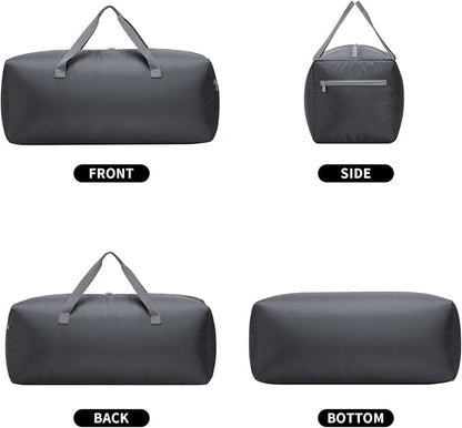 Foldable Duffel Bag 30" / 75L Lightweight with Water Rresistant for Travel-Grey
