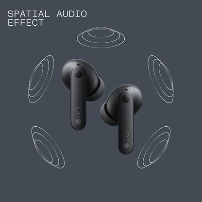 CMF Buds Pro 2 Wireless Earbuds with Smart Dial, 50dB Hybrid Noise Cancelling Earbuds Wireless Bluetooth 5.3, 11mm Bass with LDAC, 6 Hi-Res Audio Mics, 43H Playtime, Fast Charging Case, Dark Grey