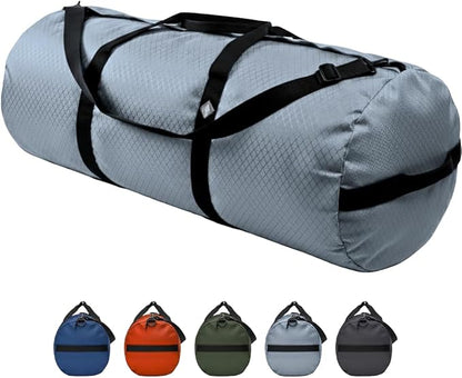 Diamond Ripstop Duffle Bags, Ultra Tough & Tear Resistant, Reinforced Stitching, Weatherproof, Packable Foldable Duffle Bag for Traveling