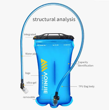 AONIJIE Hydration Bladder 1.5L Water Reservoir, Leakproof Water Storage Bladder Bag, BPA Free, Large Opening, for Hiking Camping Running