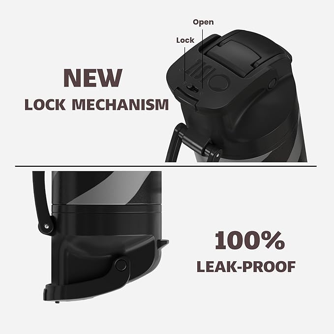 OISIZ Insulated Water Bottle 24 oz with 2 in 1 Spout and Straw Lid,One Click Safety Lock,100% Leakproof,Keep Cold 24H,Vacuum Stainless Steel Water Bottle for School,Travel and Sports,Dishwasher Safe