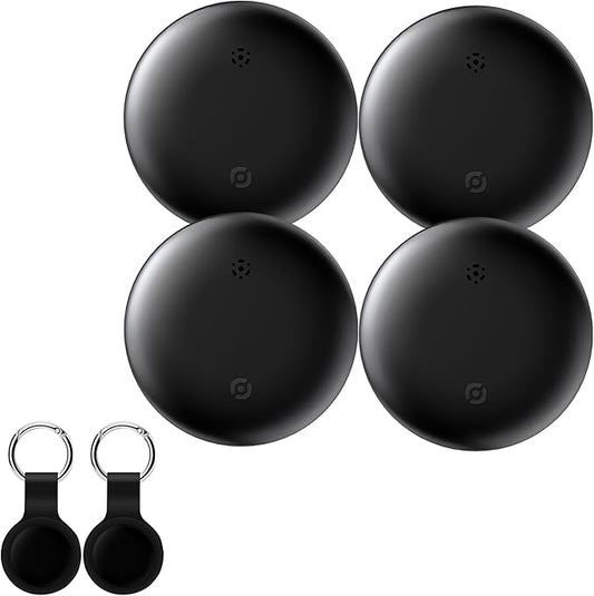Tracker Tag for Android NOT for iOS or Huawei, Tags-4 Pack, Bluetooth Tracker Item Finder for Key, Smart Tracking Tag for Google Find Hub App Finder for Backpack Purse Keys Luggage