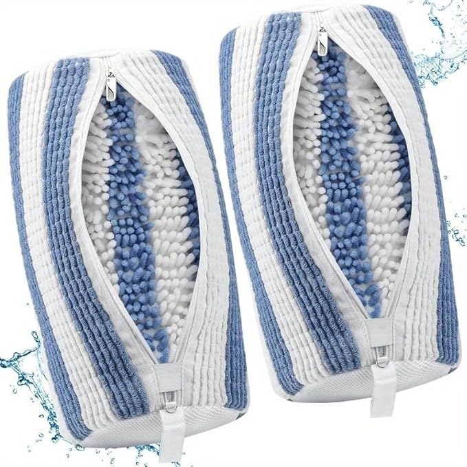 XXL Shoe Washing Machine Bag-Set of 2 Shoe Washing Bags for All Shoe Sizes, 360° Deep Clean Laundry Bag, Reusable Shoe Bag for Washing Machine, Shoe Cleaning Bag for Sneakers Tennis Shoes Sock