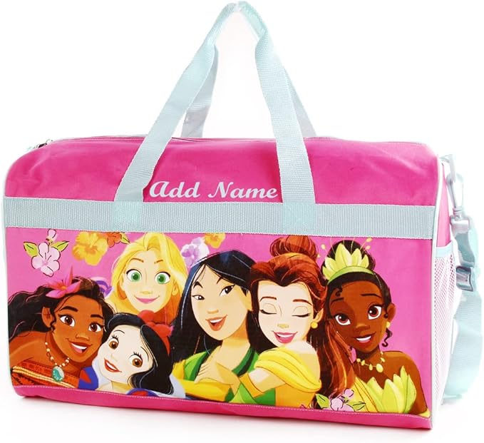 Personalized Licensed Kids Duffel Bag - Disney Princess