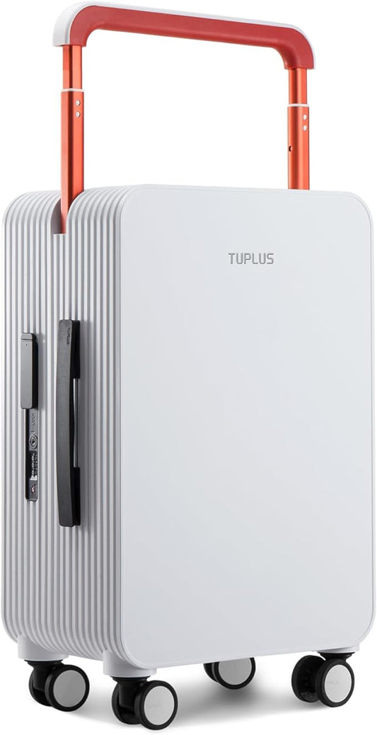 TUPLUS Suitcase ABS Hard Shell Luggage with 4 Spinner Wheels Hold Check in Travel Case, Balance Series