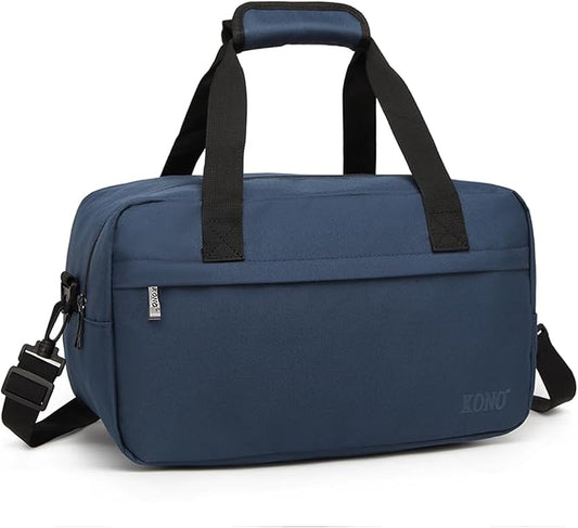 Kono Small Travel Duffel 14L Under Seat Carry-On Sports Tote Gym Bag - 13.78"x7.87"x7.87" Navy