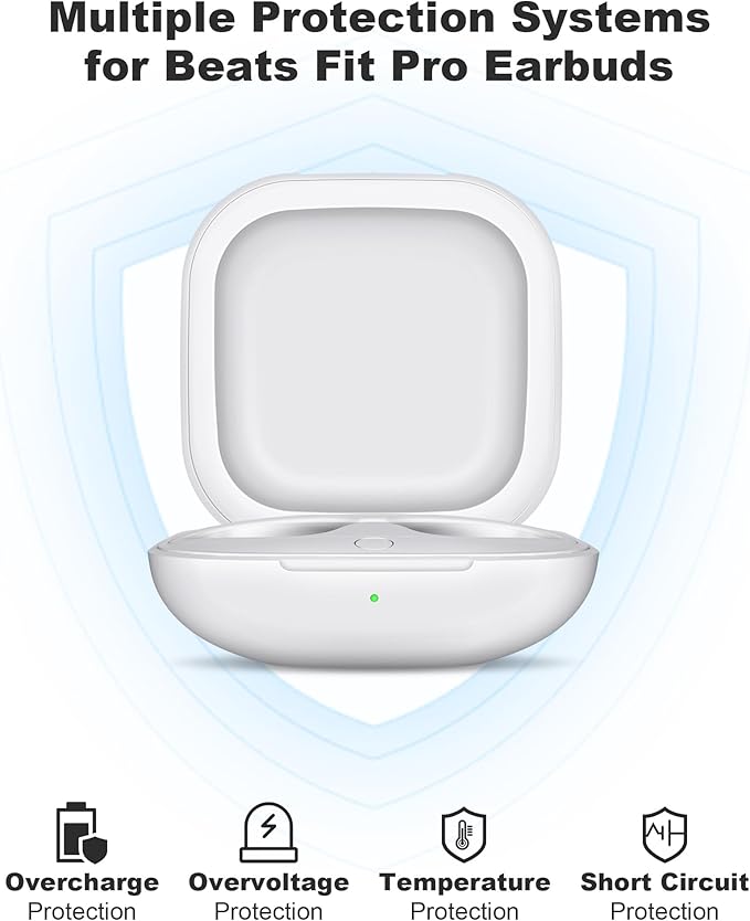 Charging Case Replacement for Fit Pro – Wireless Charger Case with Bluetooth Pairing Button, 700mAh Battery, Earbuds Not Included