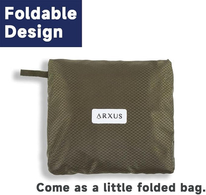 Arxus Foldable Tote Bag for Travel Expandable Lightweight Carry On Luggage 22L Packable Duffle Bag for Traveling