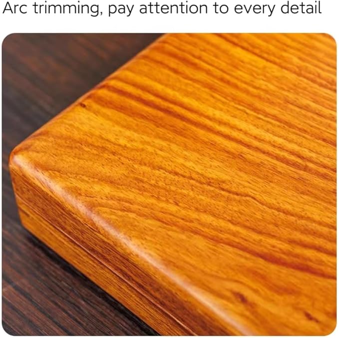 Bescott Solid Wood Rings Cufflink Earrings Necklace Jewelry Box For Drawer Organizer Storage For Multiple Rings Wooden Case Holders For Women Men Gift