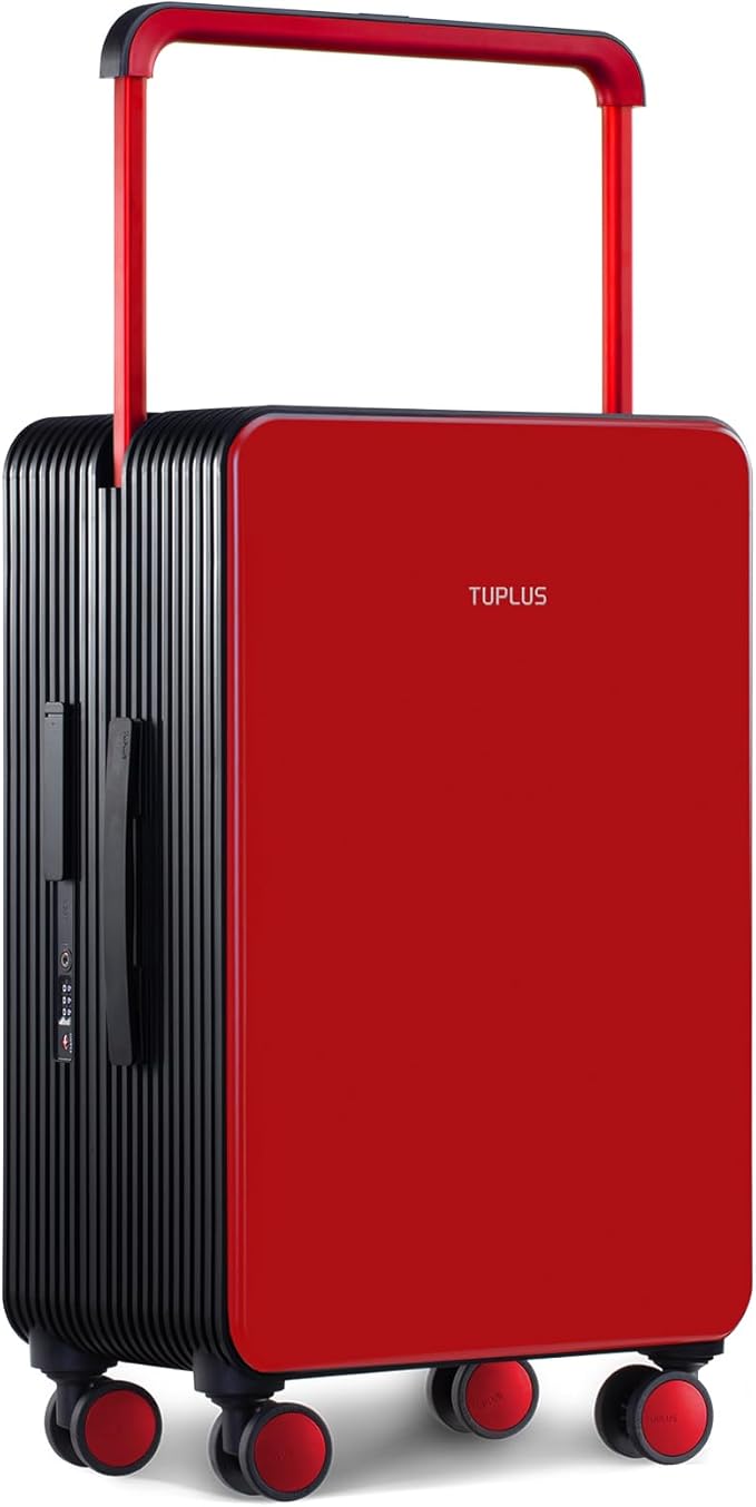 TUPLUS Suitcase ABS Hard Shell Luggage with 4 Spinner Wheels Hold Check in Travel Case, Balance Series