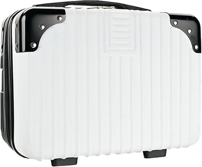 14inch Hard Shell Cosmetic Organizer Travel Train Hand Luggage Small Portable Carrying Suitcase Makeup Case Bag for Women Toiletry