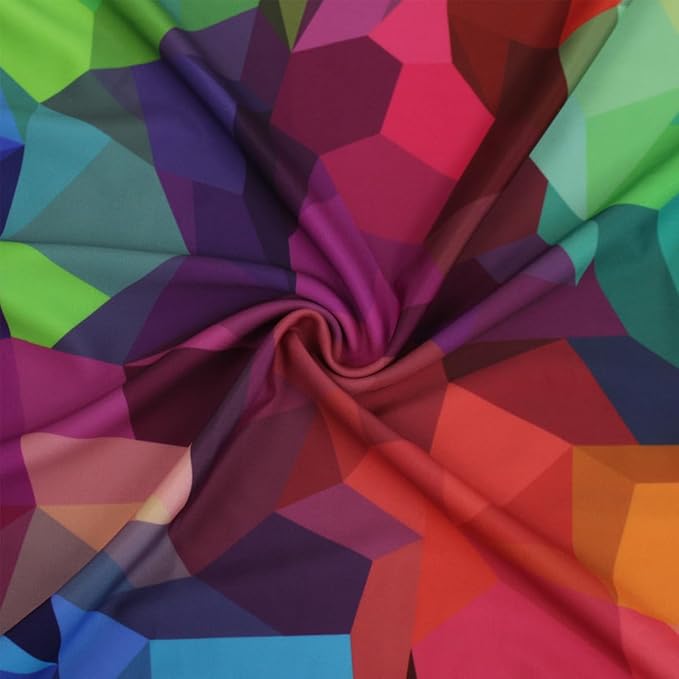 Explore Land Travel Luggage Cover Suitcase Protector Fits 31-32 Inch Case (Geometry, XL)