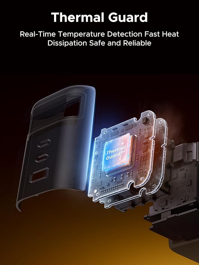 UGREEN Nexode 100W GaN USB C Retractable Charger with Built-in Cable, 3-Port Fast Charging Wall Adapter for Laptop, MacBook Pro/Air, iPhone 17/16, Galaxy S25, Pixel, iPad, MatePad, DJI Drone