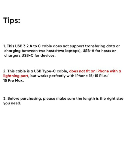 CableCreation USB A to USB C Cable 3.3FT, USB-C to USB 3.1 USB 3.2 Gen2 10Gbps USB-A to C Data Cord, Android Auto Cable 3A for Type-C External SSD MacBook Pro iPad, Galaxy S24 Ultra/S24+/S23,1.0m