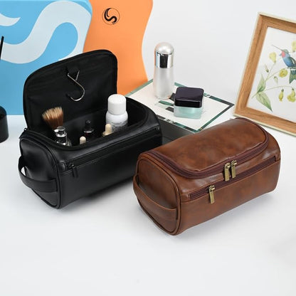 Personalized Large Toiletry Bag for Men,Minimalist Travel Toiletry Organizer Dopp Kit Water-resistant Shaving Bag for Toiletries Accessories,Ideal Chrismas Gifts For Men