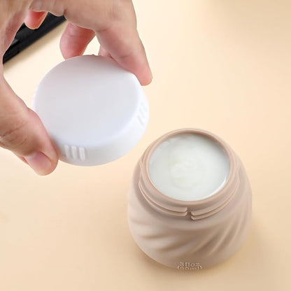 Gemice Travel Containers for Toiletries, TSA Approved 3 oz Leak-proof Silicone Travel Jars for Cream, BPA-Free Travel Size Container with Lid for Cosmetic Shampoo Cream (4 Pack)