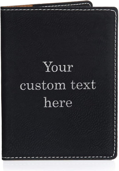 Lifetime Creations Create Your Own Personalized Passport Cover - Black, Custom Passport Holder Passport Case