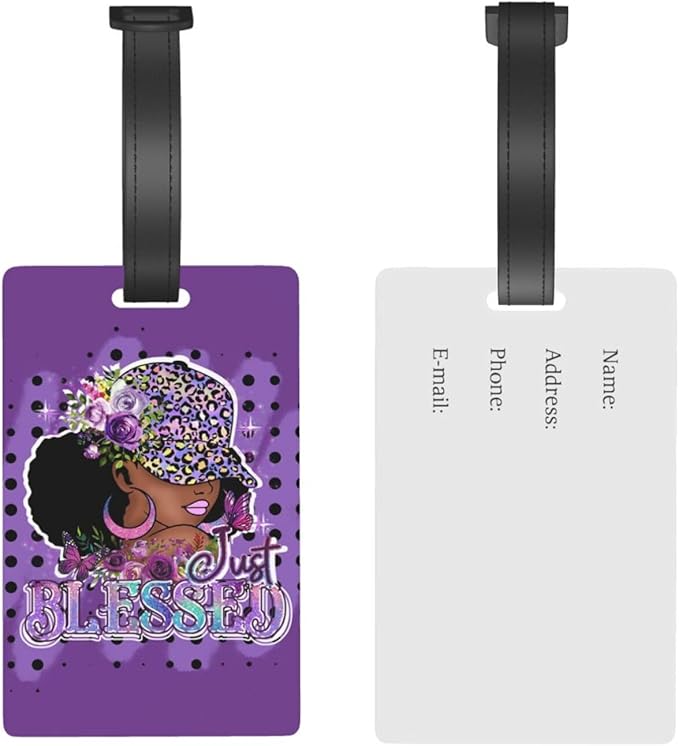 Travel Suitcase Protector African American Girl Elastic Protective Washable Luggage Cover With Concealed Zipper Suitable For 18-32 Inch(L (for 25-28 inch luggage))