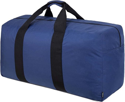 Vorspack Extra Large Duffle Bag for Travel - 100L Duffel Bag for Men Gear Bag for Storage Foldable Weekender Bag for Overnight Camping - Blue