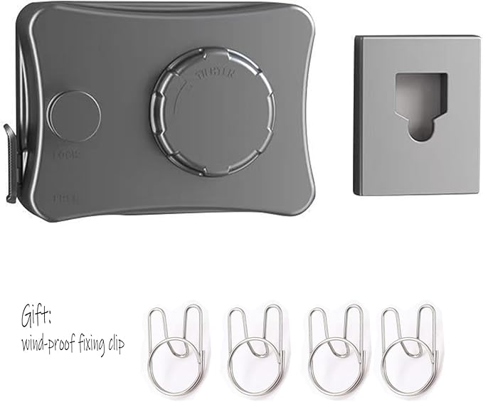 Anti-Sagging Clothes Line Thickened Steel Wire Retractable Clothesline Heavy Duty Clothesline Wall Mounted Gun Grey Finished