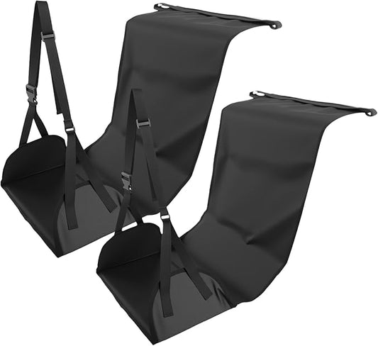 2 Pcs Length Adjustable Airplane Foot Hammock Foot Rest Sling for Travel Airplane Flights