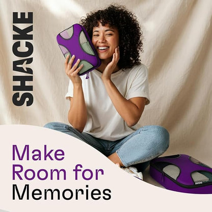 Shacke 6 Set Packing Cubes for Travel - Compression Packing Bags/Travel Organizer - Luggage Organizer Bags for Traveling - Travel Essentials for Women - Cruise Must Haves Packing List