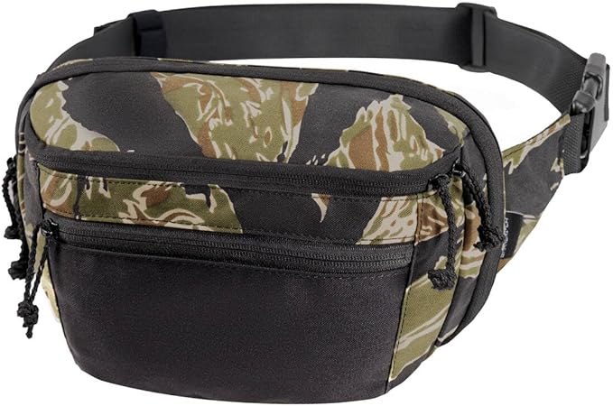 SHANGRI-LA Tactical Concealed Carry Fanny Pack for Men and Women, Low-Profile CCW Waist Bag, with Pistol Holster and Mag Holder, Multi-Use for Hiking, Travel, EDC