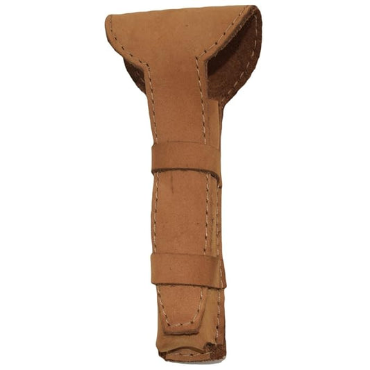 Hide & Drink, Leather Double Edge Safety Razor Protective Case, Shaving Travel Pouch, Handmade (Old Tobacco)