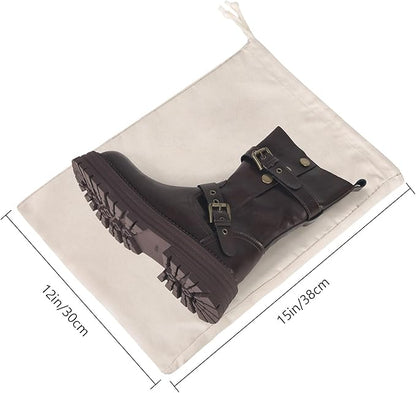 LAKE OF FIRE 4 Pcs Boot Bag for Cowboy Boots - Travel Boot Storage Bag for Cowboy Boot Protection (15" X 12")