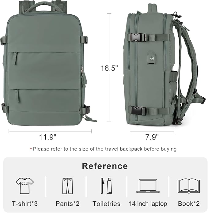 Travel Backpack For Women Men Airline Approved Carry On Backpack Flight Approved Waterproof Sports Luggage Backpack Casual Daypack Small Hiking Backpacks