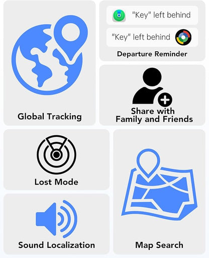 4 Pack Dual System Tracker for iOS and Android Bluetooth Tracker Smart Tags Compatible with Apple Find My (iOS) & Google's Find Hub(Android) for Keys, Luggage, Wallet, Vehicles