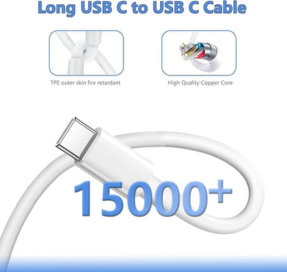 10FT for iPhone 16 15 Charger Fast Charging, Long USB C to C Charger Cord with 20W Type C Phone Fast Charging Block for iPhone 16/16 Pro/16 Pro max/16 Plus, iPhone 15/15 Pro/15 Pro max/15,iPad, 1Pack