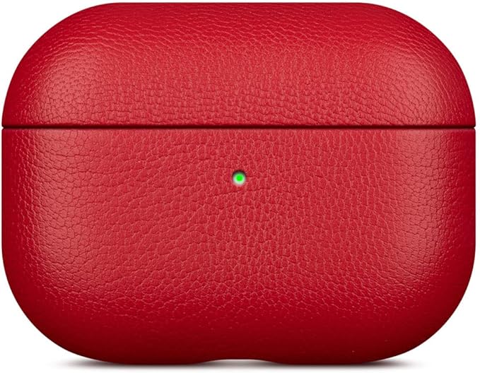 Lopie AirPods Pro 2nd Gen Leather Case - Red, Unisex